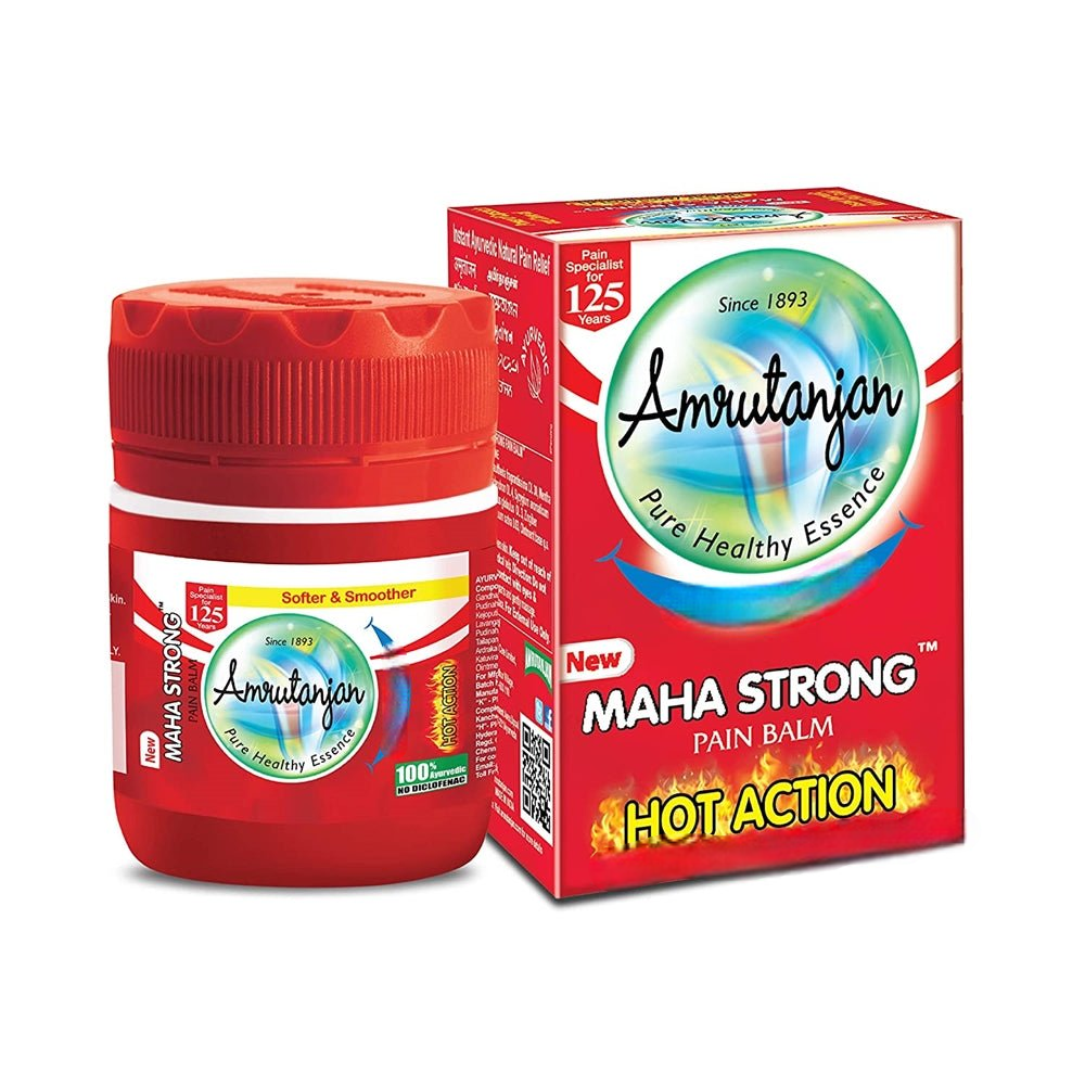 Amrutanjan Maha Strong Pain Balm Red
