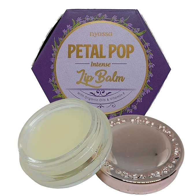 Nyassa Petal Pop Intense Lip Balm With Shea Butter & Organic Sweet Almond Oil - 6 Gms