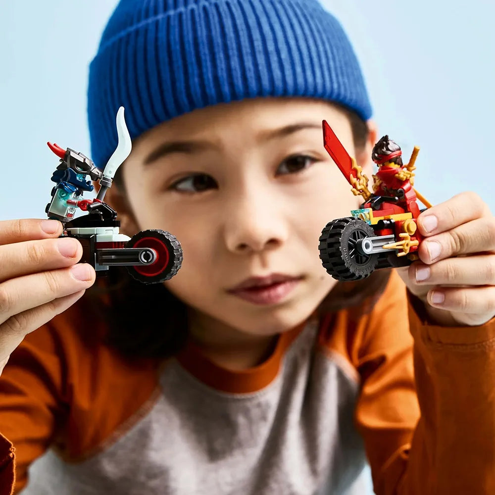 Lego NINJAGO Kai’s Motorcycle Speed Race Playset with 2 Ninja Bike Toys 71838 Building Blocks Toys for 6+ Gift for Boys and Girls