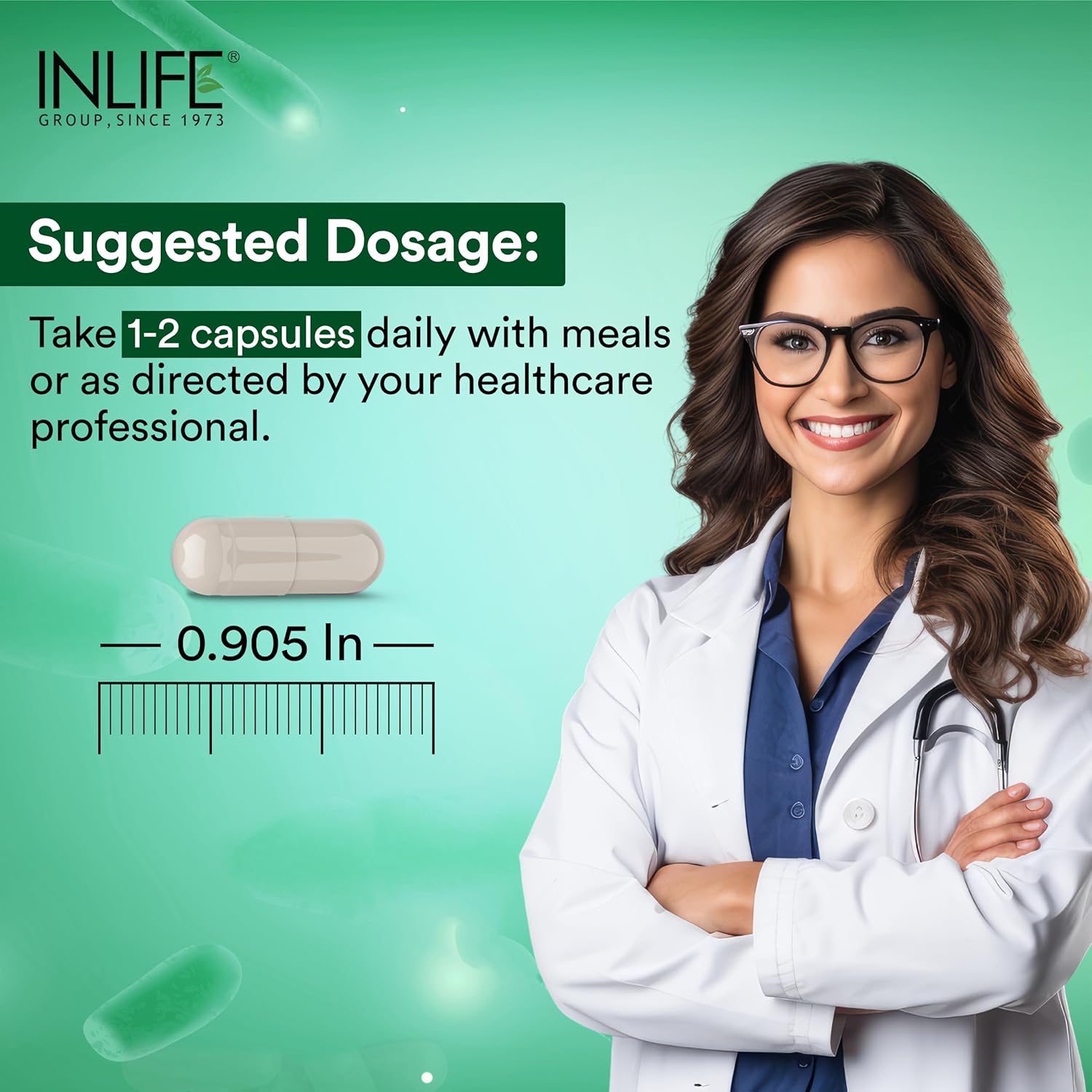 INLIFE Prebiotic and Probiotics Forte Supplement for Men & Women 25 billion CFU with 14 Strains | Digestion Gut & Immunity Health Supplement - 60 Capsules (Pack of 1)