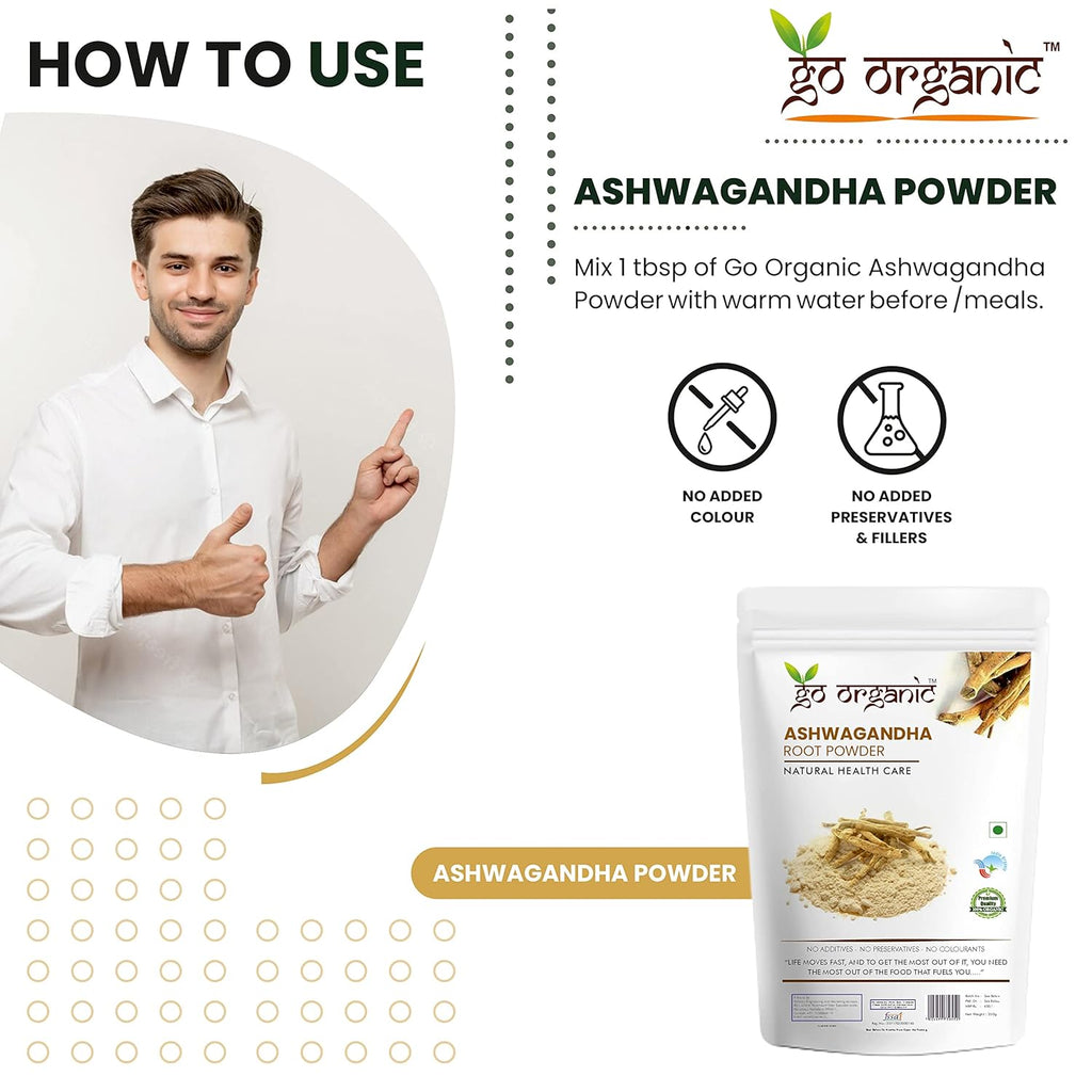 Go Organic Ashwagandha Root Powder 250g