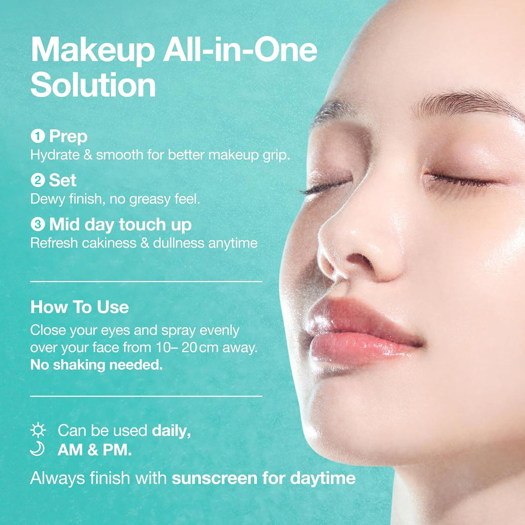 Anua PDRN Collagen Glow Facial Serum Spray with Hyaluronic Acid | Hydrating Face Mist, Dewy Glass Finish, All Skin Types, Instant Plumping, 100 ml