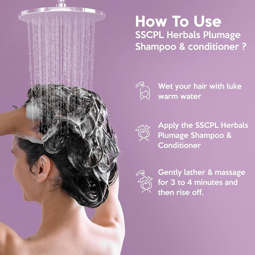 Sscpl Herbals Sulfate-Free & Paraben-Free Shampoo & Conditioner - 200 (Pack of 2)