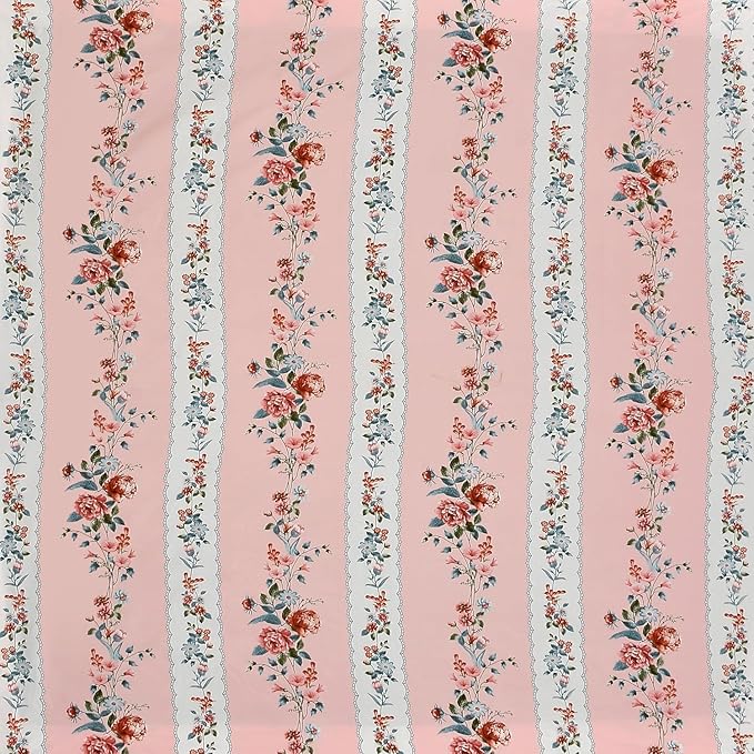 Decomizer Soft Glace Cotton King Size Blanket 2 Large Pillow Covers Pink Bale Colour