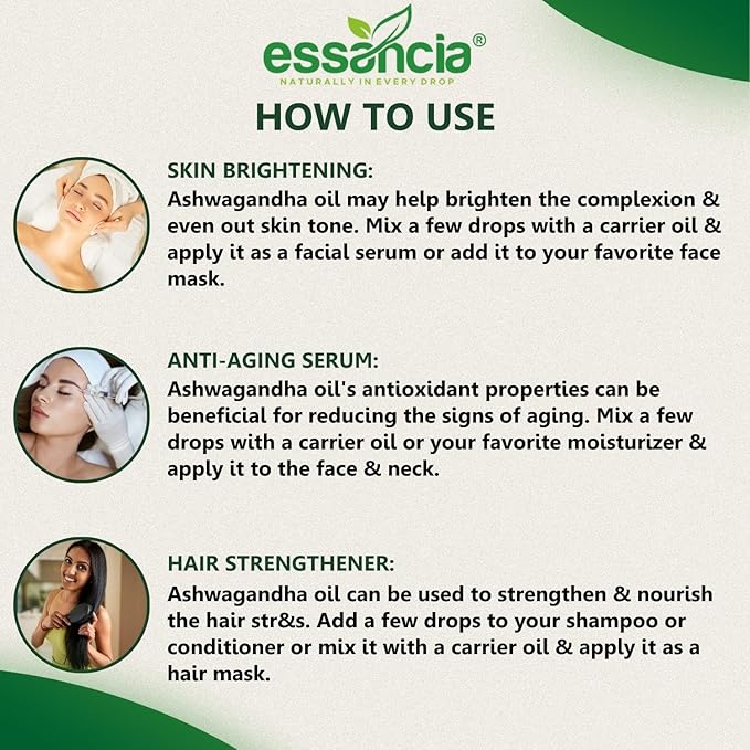 Essancia Rejuvenating Ashwagandha Oil - 30 ml