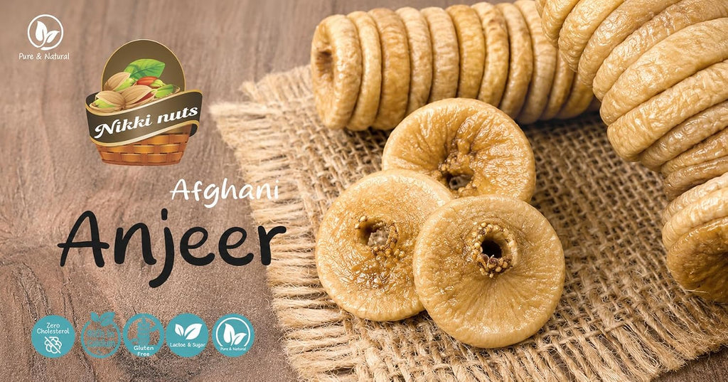 NIKKI NUTSS Premium Afghani anjeers Dry Fruit 200 Gram | Natural Figs & Dried Fig Rich in Vitamins, Fiber, Calcium & Iron Ideal for Healthy Snacking Dieting & Breakfast Non-GMO, Low Fat 200 Gram
