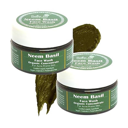 Rustic Art Organic Neem Basil Face Wash - 50 gms