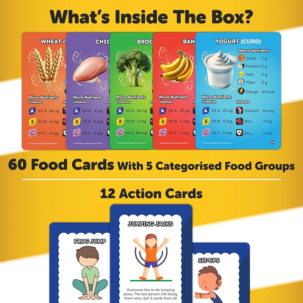 Butterfly EduFields Healthy Heroes Card Game Fun Family Educational Gift for Kids & Adults Best Birthday Return Gifts for Boys and Girls Ages 7+