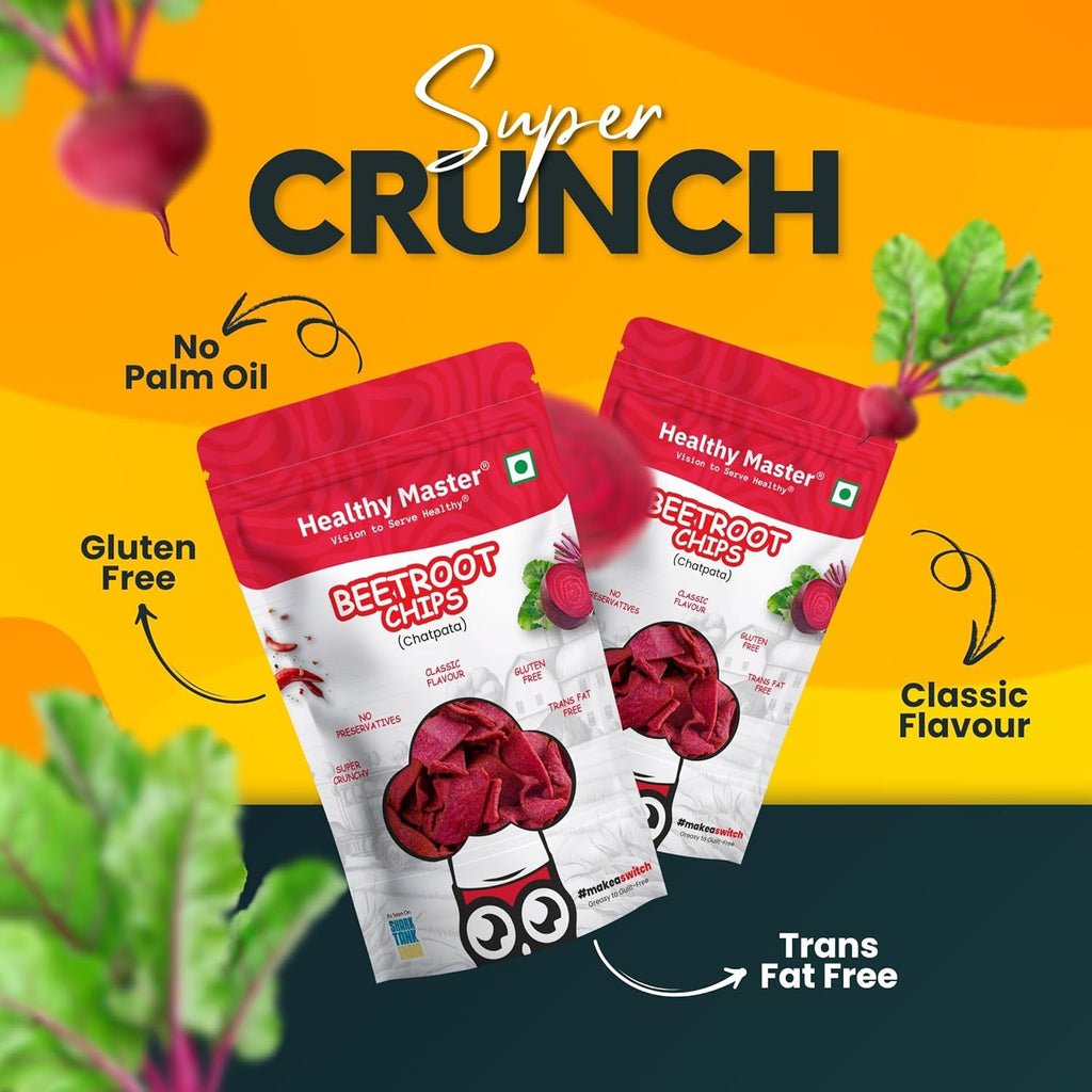 Healthy Master Beetroot Chips - 200 gms