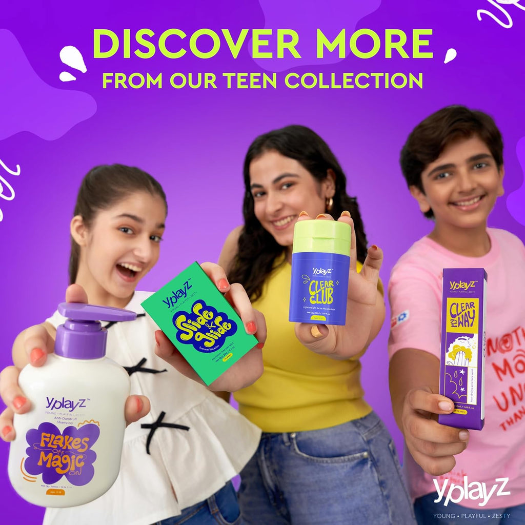 YPlayZ Clear My Way Acne Face Wash for Tweens & Teens - Ages 11-18 - 50 Ml