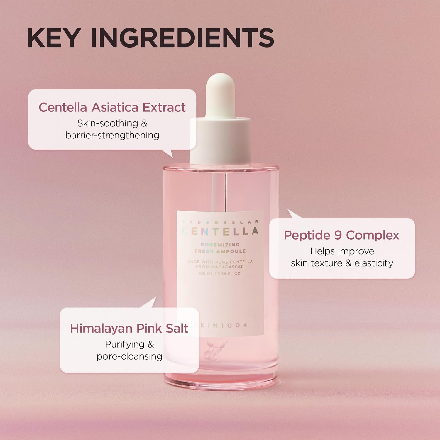 SKIN1004 Madagascar Centella Poremizing Fresh Ampoule | Soothing Hydration | Oily Combination Skin, 100ml