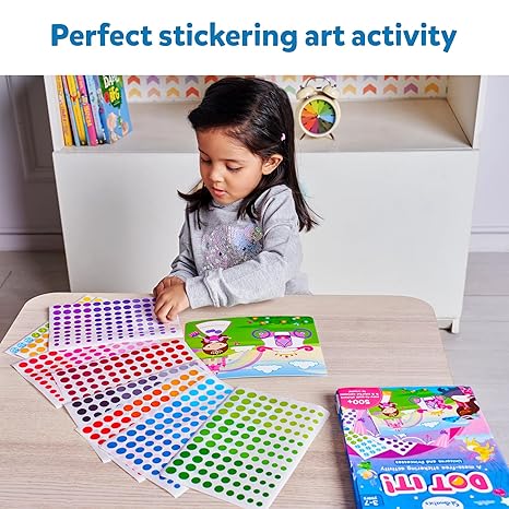 Skillmatics Art Activity Dot It Unicorns & Princesses No Mess Sticker Art for Kids Craft Kits Diy Activity