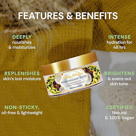 Vedic Valley Nourishing Body Butter for Men & Women - 250 gms