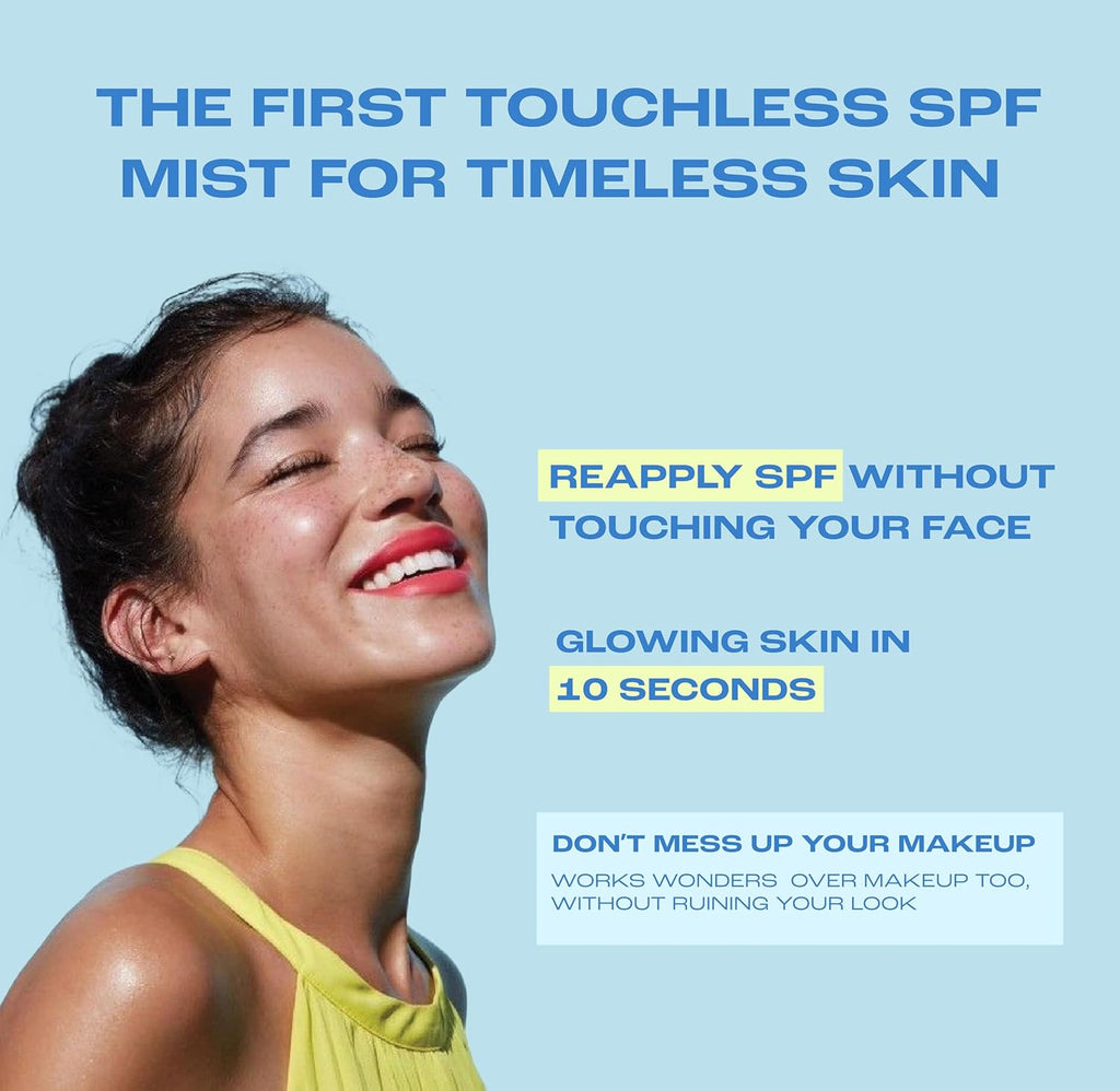 52 Sundaze SPF50 Rosewater Sunscreen Mist For Face | SPF 50+ PA++++ Sunscreen Spray | Invisible Ultralight Sun Screen | Clear Glow Rose Sun Mist | UVA/B Broad Spectrum | Oily & Dry Skin | No White Cast | Easy Reapplication | Men & Women | 100 ml