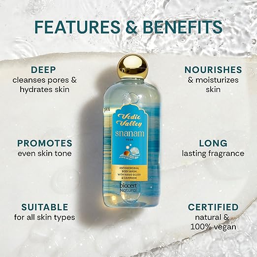 Vedic Valley Natural & Vegan Nourishing Toja Body Wash - 330 ml