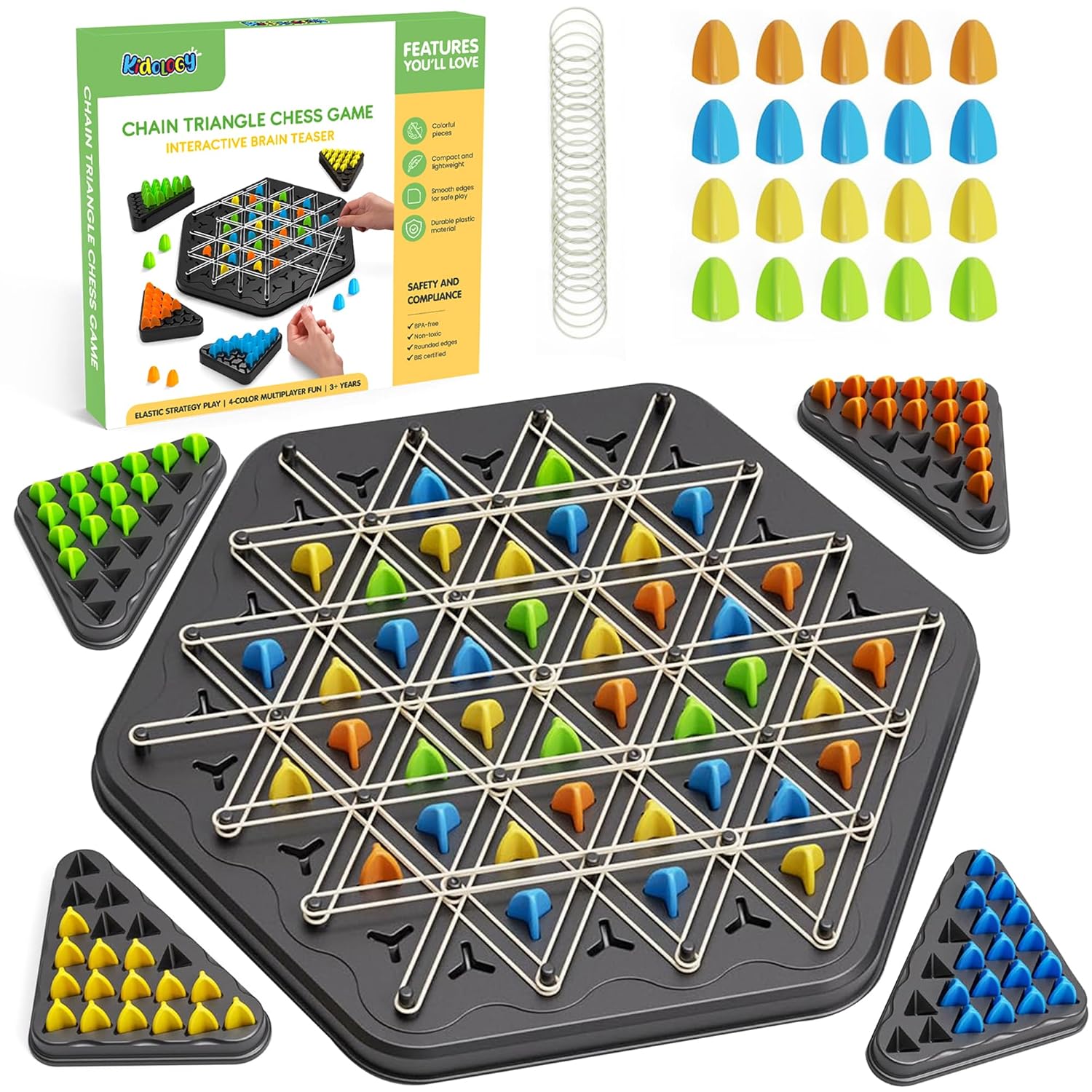 Kidology Chain Triangle Chess Game