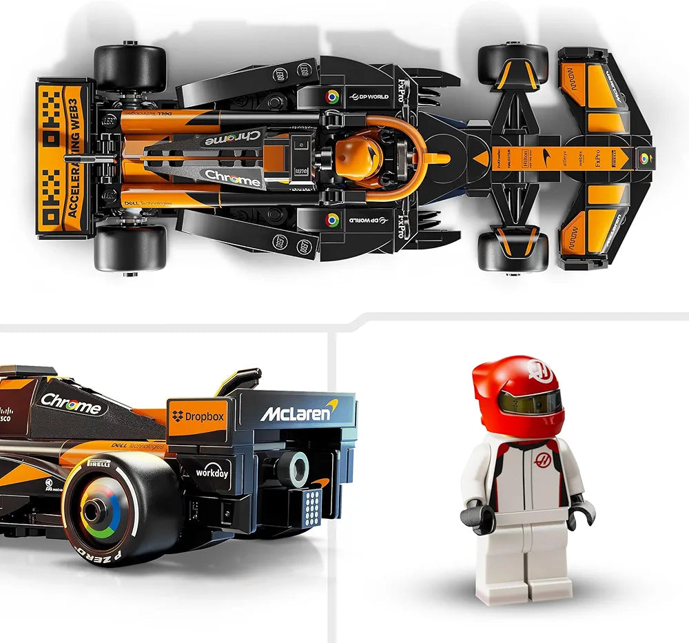 Lego Speed Champions McLaren F1 Team MCL38 Race Car Vehicle Set 77251 Building Blocks Toys for 10+ Gift for Boys and Girls