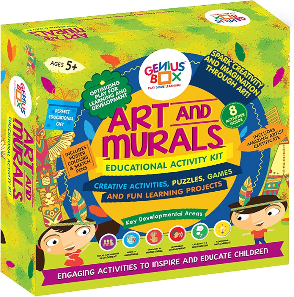 Genius Box Educational Toy for 5+ Year Age: Art and Murals DIY, Activity Kit, Learning Kit, Educational Kit, STEM Toy 16 Activity Kit