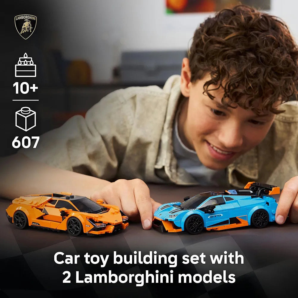 Lego Speed Champions Lamborghini Revuelto & Huracan STO 77238 Building Blocks Toys for 10+ Gift for Boys and Girls