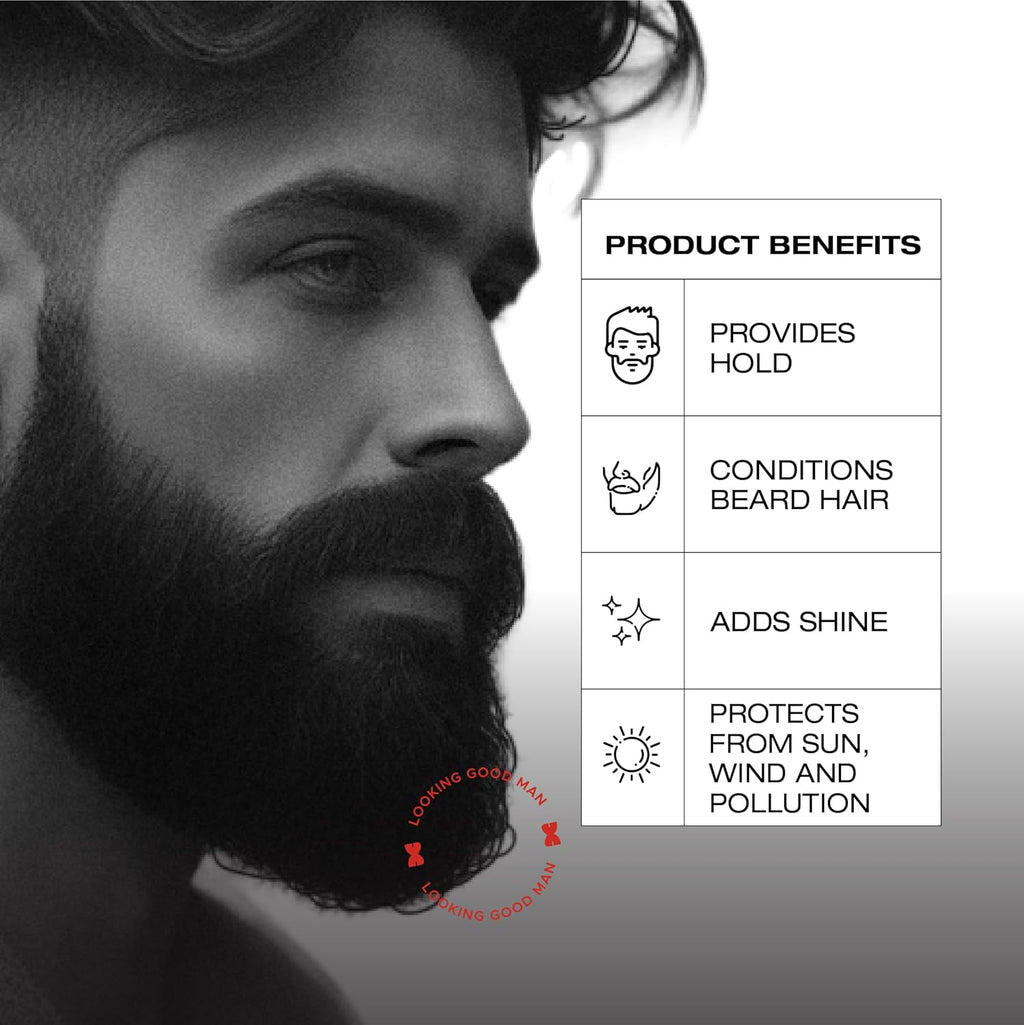OMG Beard Wax 100gm | Frizz Control | Long Lasting Hold | Strong Hold | Enriched with Vitamin C | 100% Natural Ingredients