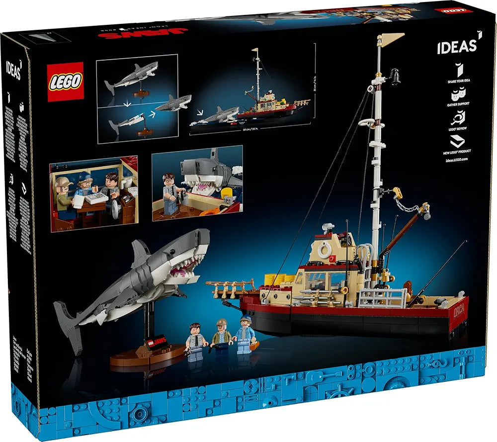 Lego Ideas Jaws, Shark Gift for Adults 21350