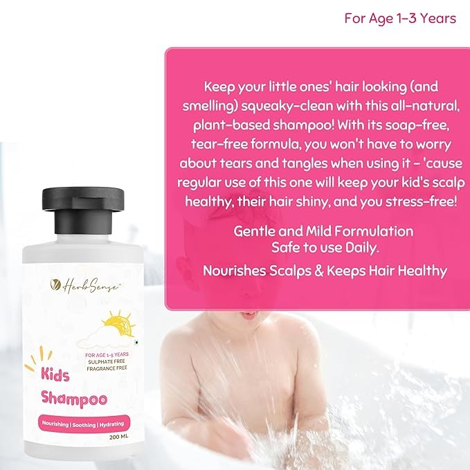 Herbsense Kids Shampoo For Age 1+ Years - 200 ml