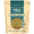 Nutty Organics Roasted Edamame 200gm | High Protein Snack (46%) | No Added Oil | Rich in Fibre | Roasted Green Soybeans | Vegan & Gluten Free