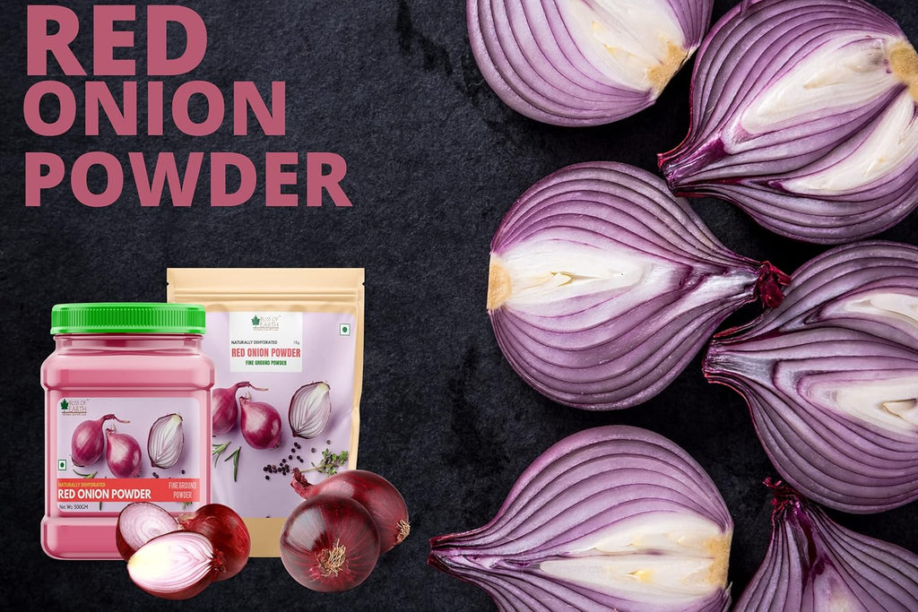 Bliss Of Earth 1 Kg Natural Red Onion Powder, Dehydrated, Good For Cooking & Hair Growth