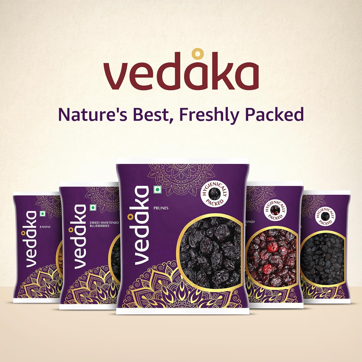 Vedaka Raisins | 500 g | Kismish | Premium Dried Grapes | Sweet Fruity Taste And Soft Chewy Texture | Natural Source Of Antioxidants, Potassium & Fiber | Healthy Snack