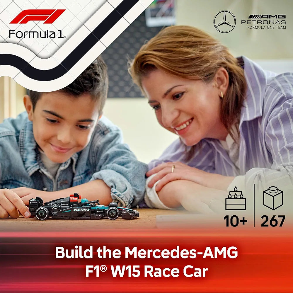 Lego Speed Champions Mercedes-AMG F1 W15 Race Car Toy Vehicle 77244 Building Blocks Toys for 10+ Gift for Boys and Girls