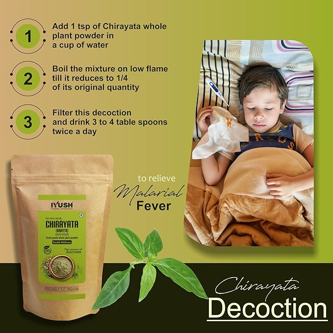 Iyush Herbal Ayurveda Chirayata Powder Kirayta - 900 gms
