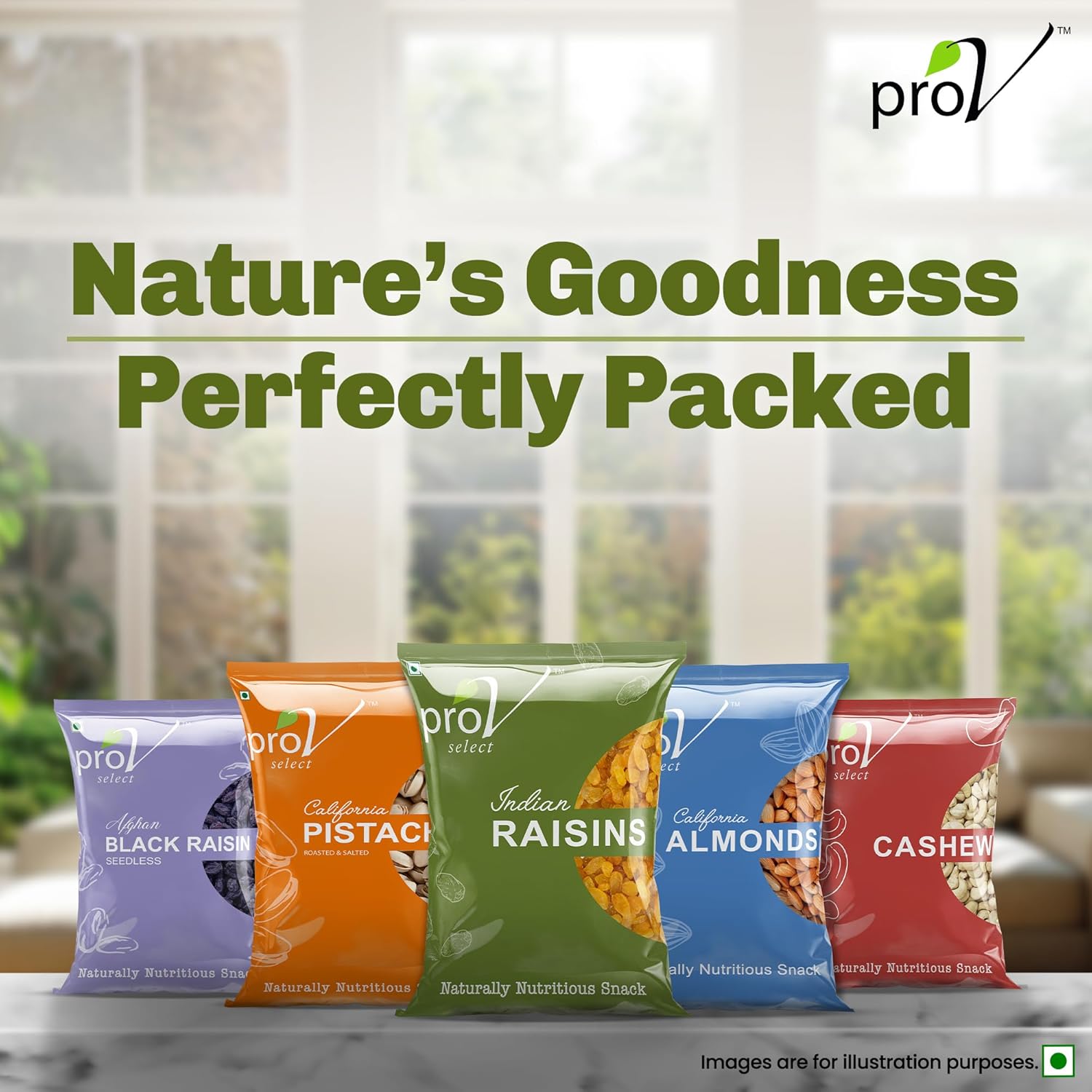 ProV Select - Indian Raisin 500 gm | Value Pack| Dryfruits- Indian Kishmish | Rich In Nutiritons| No added Preservatives | Rich In Iron| Healthy Sweet & Tasty [Packaging might Vary]