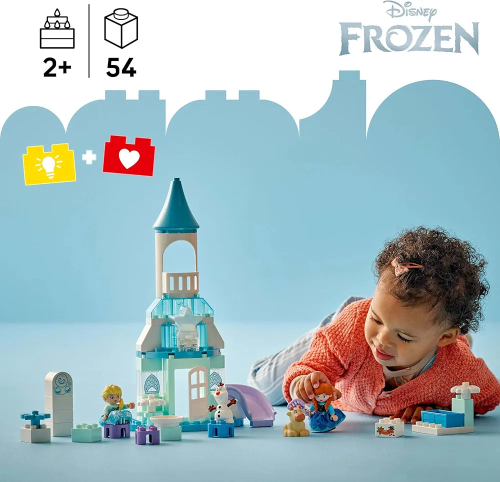 Lego Duplo Disney Anna and Elsa’s Frozen Castle Party Buildable Toddler Toy 10455 Building Blocks Toys for 2+ Gift for Boys and Girls