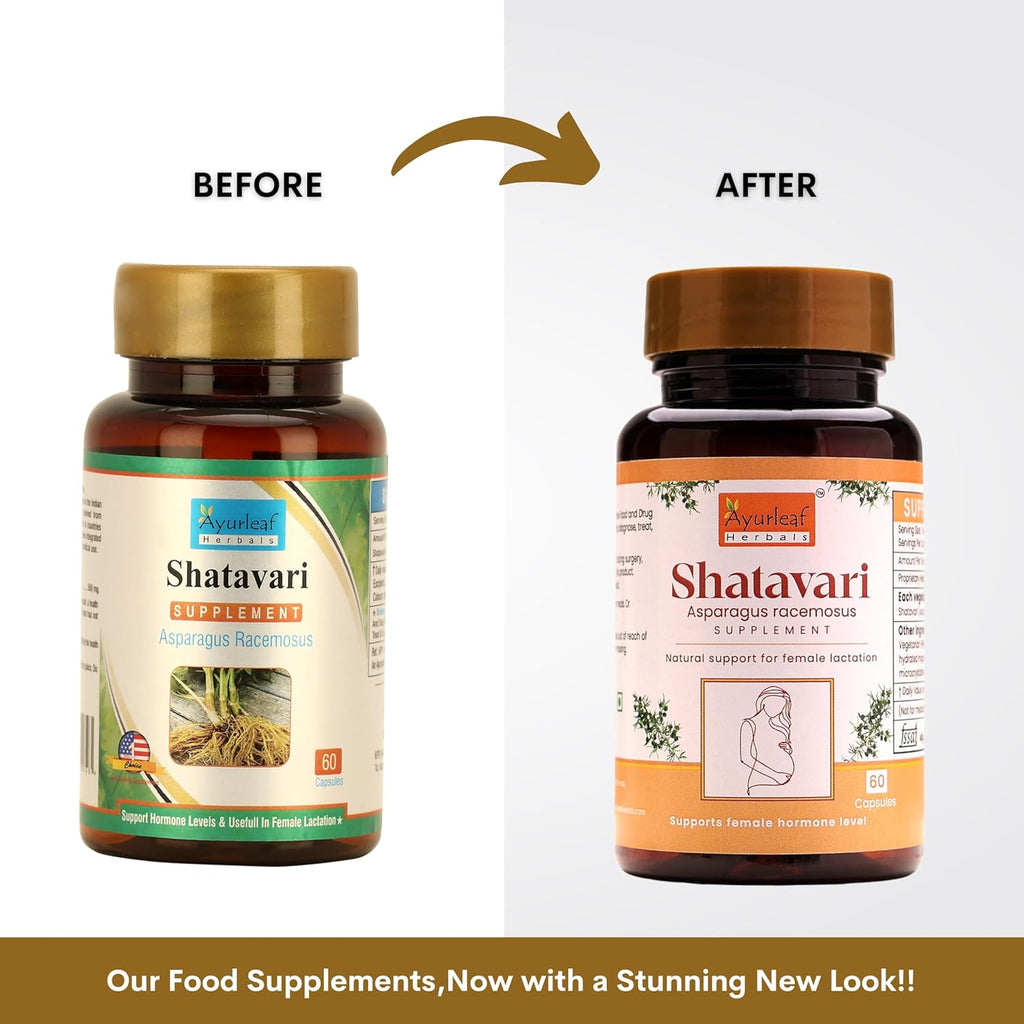 Ayurleaf Herbals Shatavari - 60 Capsules