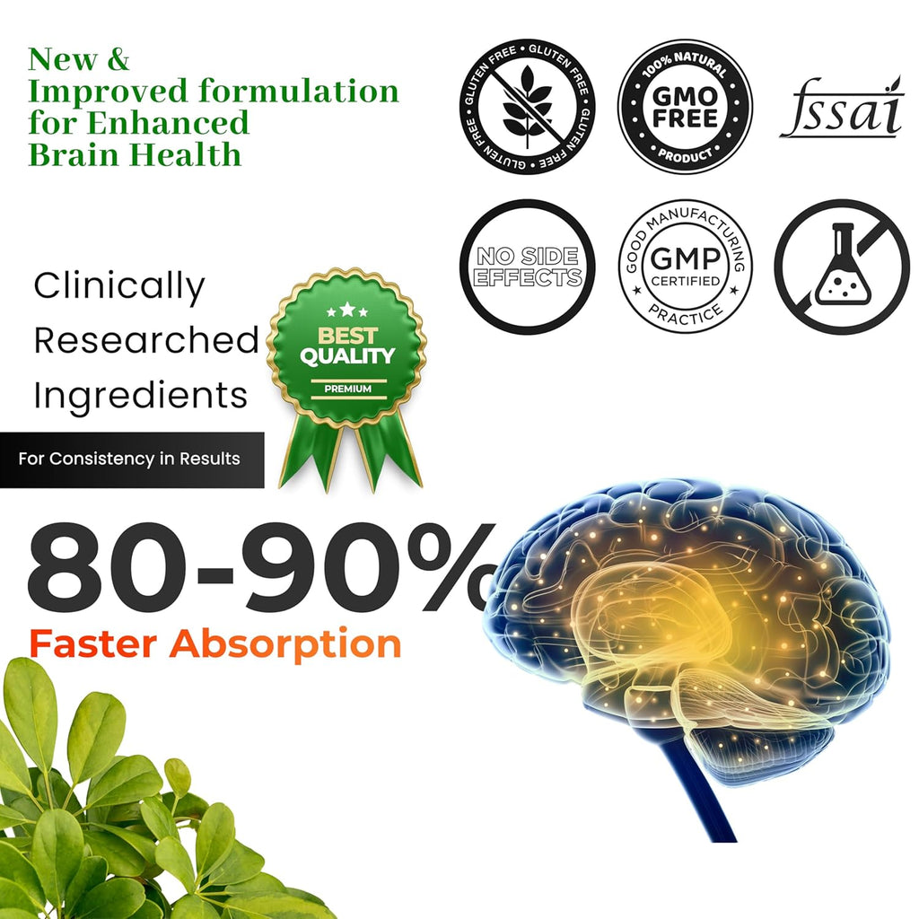 HEALTH VEDA ORGANICS PRIVATE LIMITED Ginkgo Biloba 120 mg | 60 Veg Capsules | Supports Better Concentration & Memory | For both Men & Women