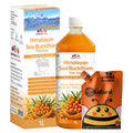 Growfitz Sea Buckthorn Pulp Concentrate 1L + Wild Forest Honey (Pouch) — Rich Natural Vitamin C, Antioxidants & Omega-7 | Cold-Pressed | Supports Immunity, Skin Glow & Gut Health | No Added Sugar