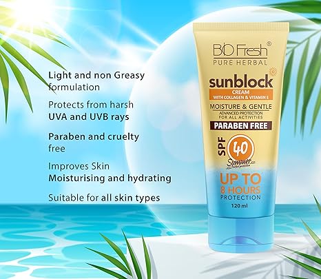 Biofresh Herbals Sunblock Cream SPF 40 - 120 ml