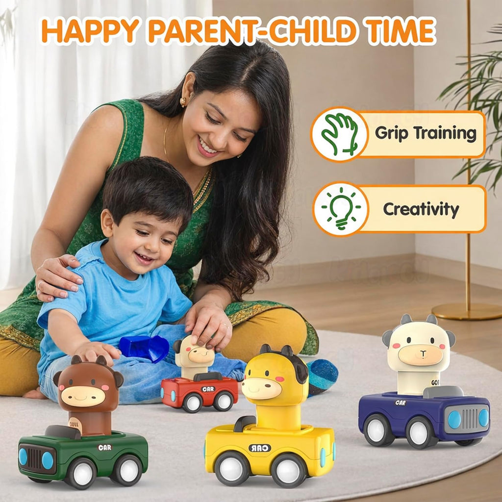 Kidology Press & Go Friction-Powered Cars for Toddlers