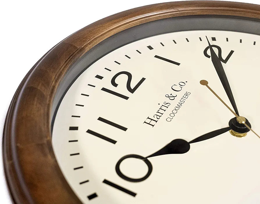 Harris & Co. Clockmasters Vintage Classic Design Analog Wall Clock- 14 Inch   Model - Old Compton Street