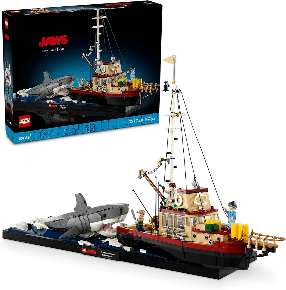 Lego Ideas Jaws, Shark Gift for Adults 21350
