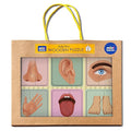Mini Leaves 2 Piece Wooden Puzzle for Kids Set of 6 | Human Body Parts Jigsaw Puzzle | Educational Toys for Kids