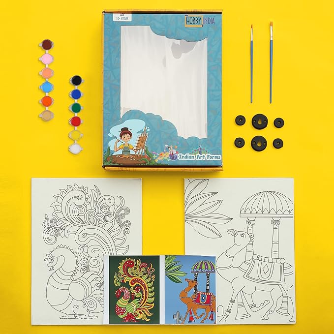 Hobby India Diy Art of India Kalamkari Art | Canvas Kit