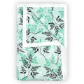 Divine Casa Floret 100% Cotton Double Dohar 120 GSM Soft & Lightweight Throw Blanket Colour Beach Glass