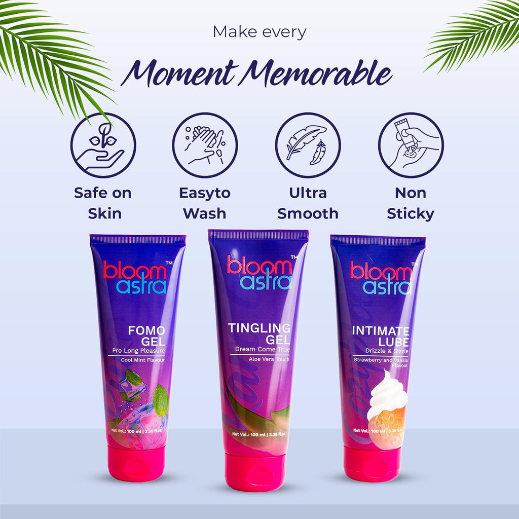 Bloomastra Strawberry Vanilla Flavoured Massage Gel (100 ML)