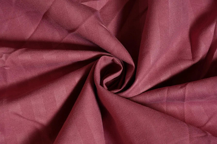 Homefab India 160 TC Stripe Cotton Feel Glace Cotton Elastic Fitted King Size Double Bed Bedsheet with 2 Pillow Covers Fits Upto 6 inches Mattress Pink