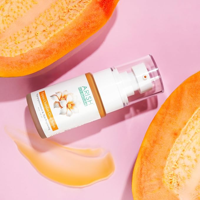 Arish Bio Natural Papaya Chandan Glow Serum - 30 Ml