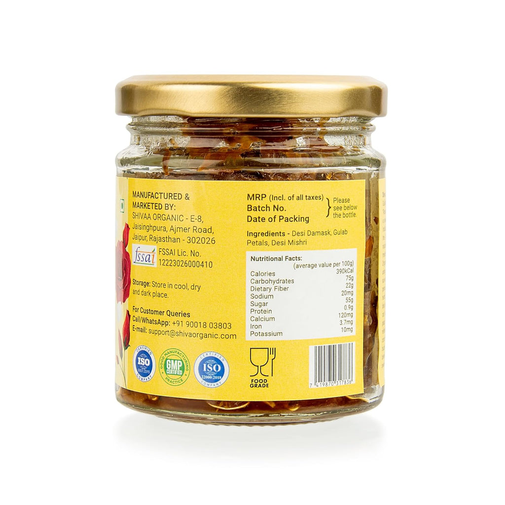 Shiva Organic Gulkand With Misri - 250 gms
