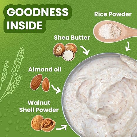WildOak Korean Rice Face Scrub - 100 gms