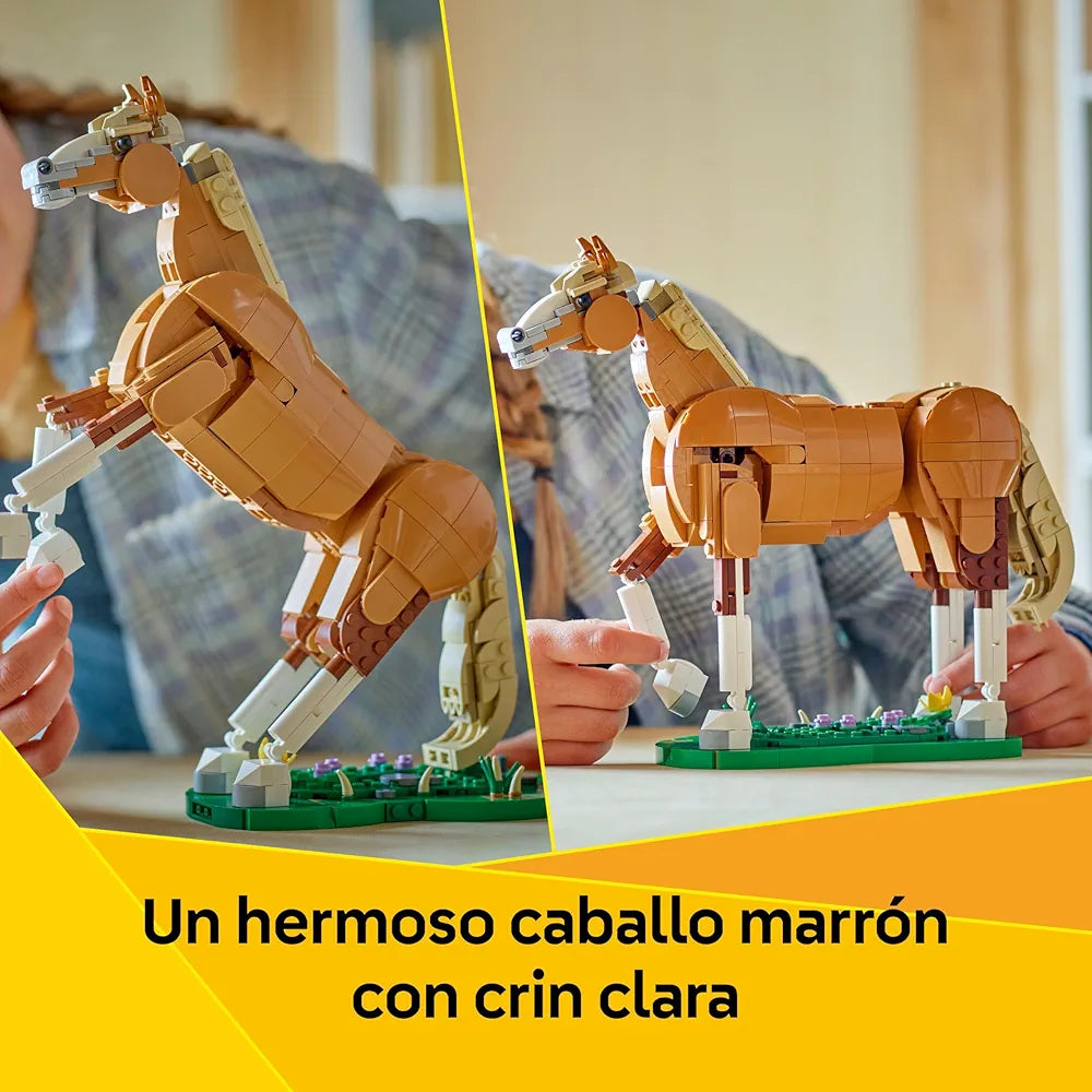 Lego Creator 3in1 Beautiful Horse Toy Animal Building Set 31166 Toys for 9+ Gift for Boys and Girls