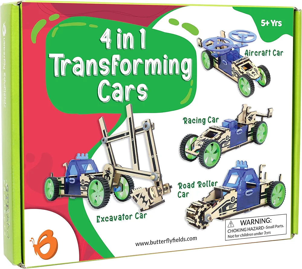 Butterfly EduFields 4In1 Stem Kit Science Project Kit For 5 6 7 8 DIY Stem Toys For 5+ Year Old Educational Toys For Kids 5+ Years